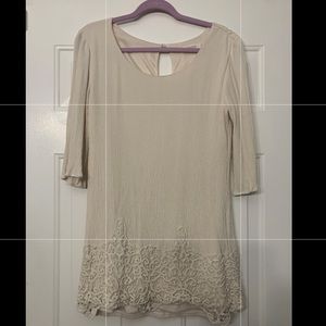 Illa Illa medium cream tunic dress